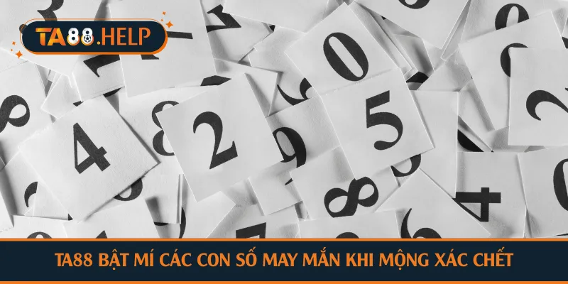 TA88 bật mí các con số may mắn khi mộng xác chết